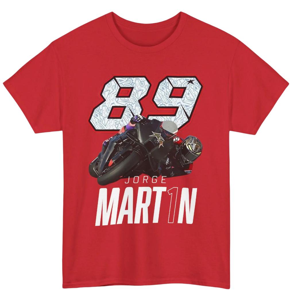 89 Jorge Martin Camiseta Gráfica Unisex Oversize 100% Algodón Unisex Cuello Redondo Manga Corta Y2k Popular Estilo Callejero Moda Camiseta Nueva