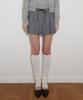 AVAM HOME Label Pleats Mini Skirt Gray
