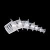 50Pcs New White Hydroponic Basket Garden Vegetable Soilless Growing Net Pot Multi-Size Aeroponics Plastic Planting Mesh Pots Cap