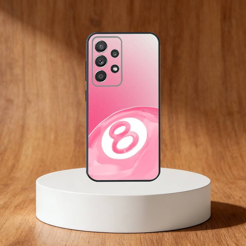 

8 Ball Aesthetic Pink Phone Case For Samsung S25,S24,S21,S22,S23,S30,Ultra,S20,Plus,Fe,Note,10,9,5G Black Cover Samsung S25ULTRA