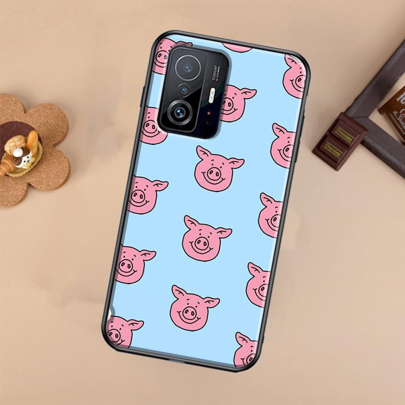 Cute Pink Pig Case For Xiaomi 13 14 Ultra 11T 12T 13T 14T Pro POCO X7 Pro X3 X5 X6 F3 F5 F6 M6 Pro Cover
