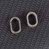 Titanium-alloy Key Rings Heavy Duty Keychain Clip Rings One-piece Spring Clip Side Pushing Keyring Closed Key Rings