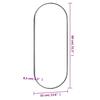 vidaXL Wandspiegel 35x80 cm Glas Oval