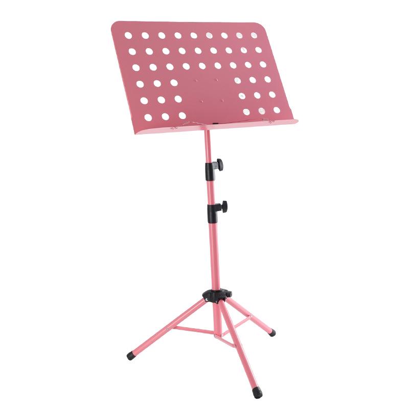 Individually Packaged Height-Adjustable Colored Folding Music Stand - Extra Thick and Large