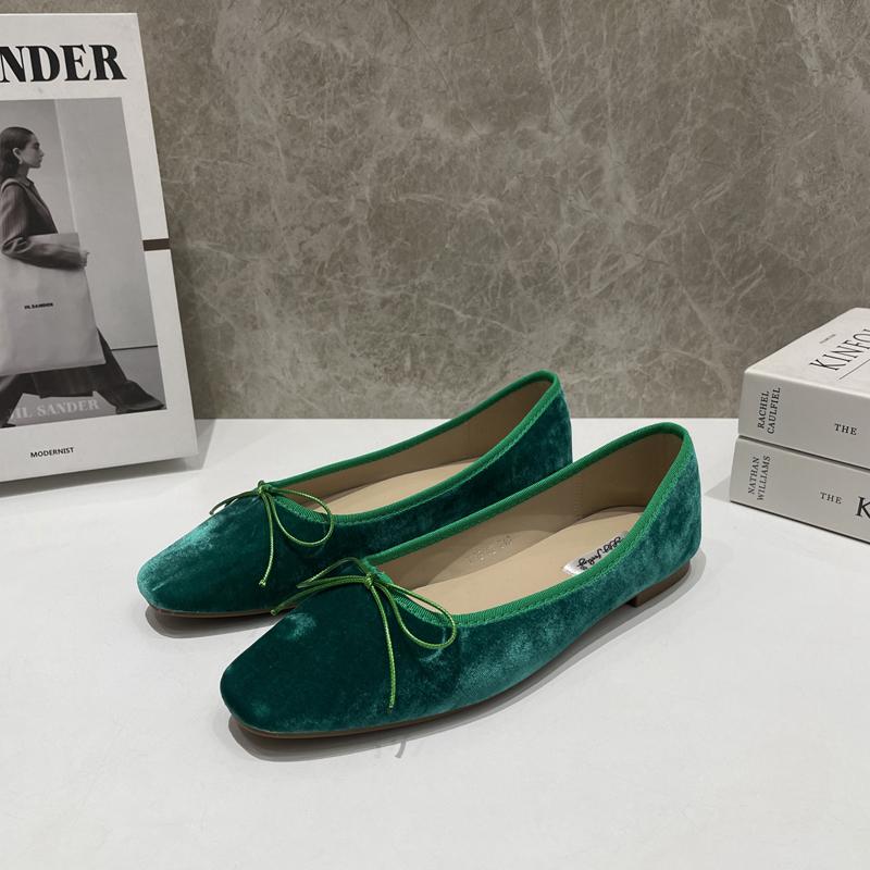 Fashion SUOJIALUN 2024 Spring New Women Flat Shoes Fashion Round Toe Shallow Slip On Ballerinas Shoes Flat Soft Heel Casual Ballet Shoes