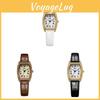 Gadi Vintage Roman Style Leather Strap Quartz Watch For Women Fashion Accessories