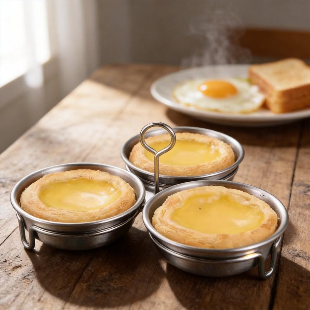 Stainless Steel Heartshaped Egg Cooker With 3in1 Steaming Insert For Home Breakfast Preparation