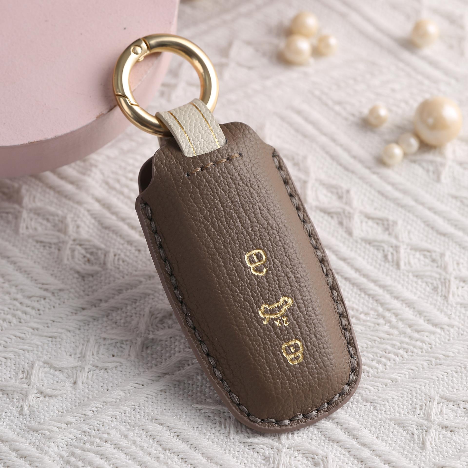 Key Case Suitable For Key Case A6L High-Grade A7A8Q7Q8A3L Female A6 Car Keycase Ring коричневый