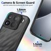 KEYSION Matte Translucent Black Phone Case for Xiaomi 15T 15T Pro 5G Soft Silicone+PC Clear Shockproof Cover for Xiaomi 15T Pro