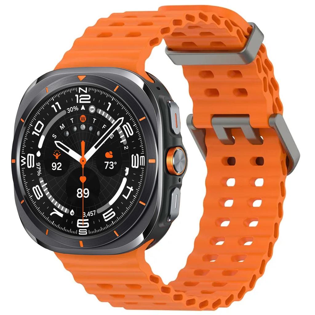 Original Band FOR Samsung Galaxy watch Ultra 47mm accessories Marine Silicone Sport Bracelet Correa Galaxy watch 7 Ultra Straps