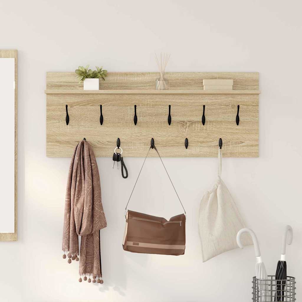 Wall Mounted Nightstand Sonoma Oak 100 x 40 x 12 cm