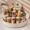 Plastic Spice Organizer 360 Degree Rotating Rack Lazy Susan Turntable Durable Kitchen for Cabinet Pantry Seasoning Bottle Holder Countertop