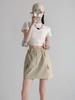 Retro Cargo Skirt for Women Summer Drawstring High Waist Slim Mini Shorts Skirt Fashion Design Preppy Style Style Female Clothes