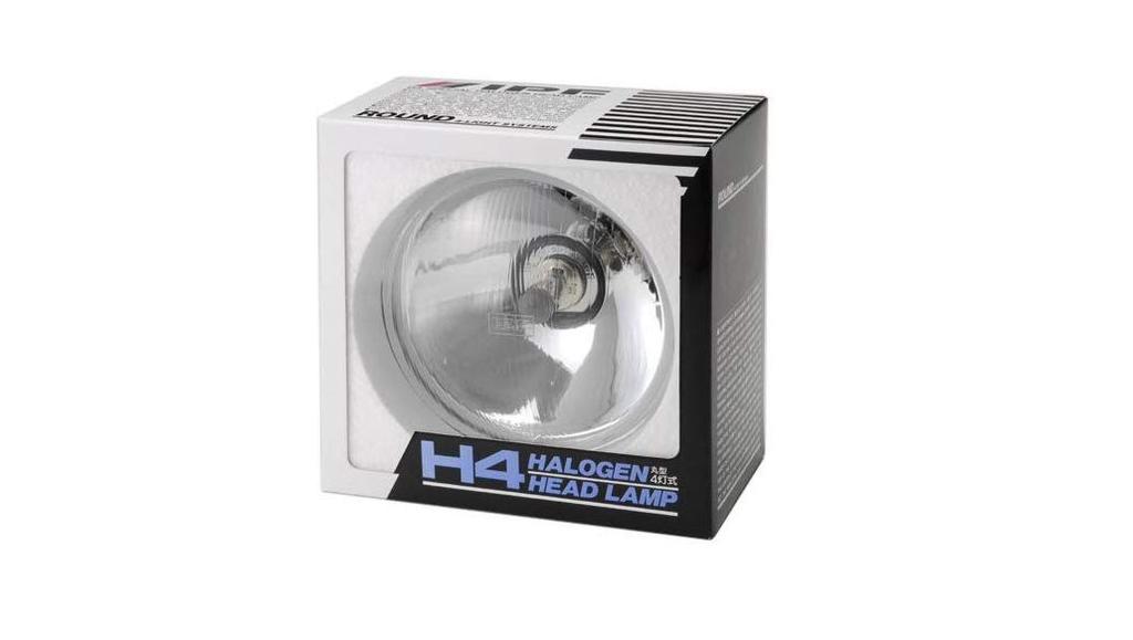 IPF Headlight High Cut 9113 Assembly, Halogen, H4, Round, 4-Bulb, Beam, Lens,