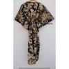 Women Hippie Summer Cotton Sleepwear Floral Print Black Long Maxi Caftan Dress CKFTN-SCRN-FULL-BUYIT-131