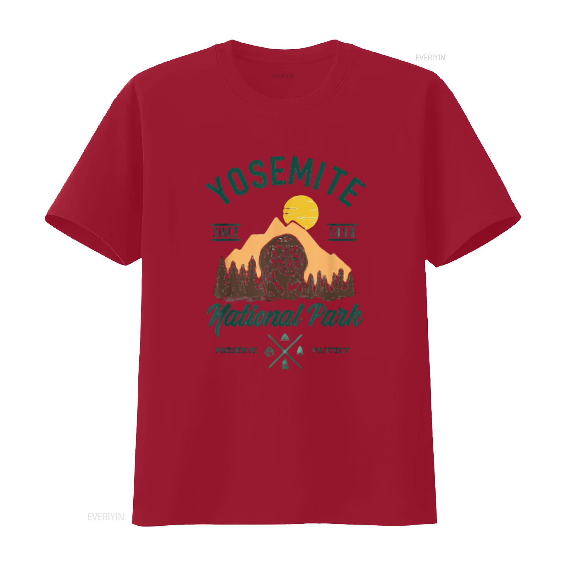 

Vintage Retro Yosemite National Park Hiking Womens T Shirt White Medium vintage Washed Top For Everyday Wear Slightly homme S