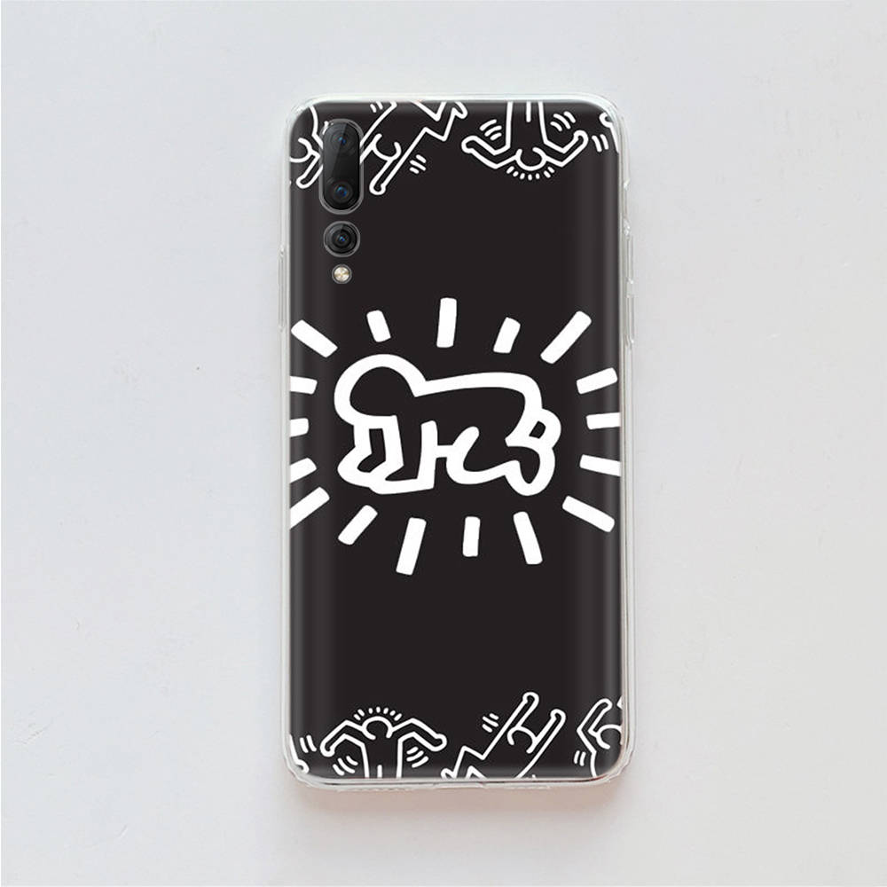 

Кит Харинг чехол TPU для iPhone XR 7 8 14 15 11 12 13 X XS Pro Max Xiaomi Redmi 13C Note 9 Samsung A22 S23 S24 Ultra Plus VIVO iPhone 14 аэро