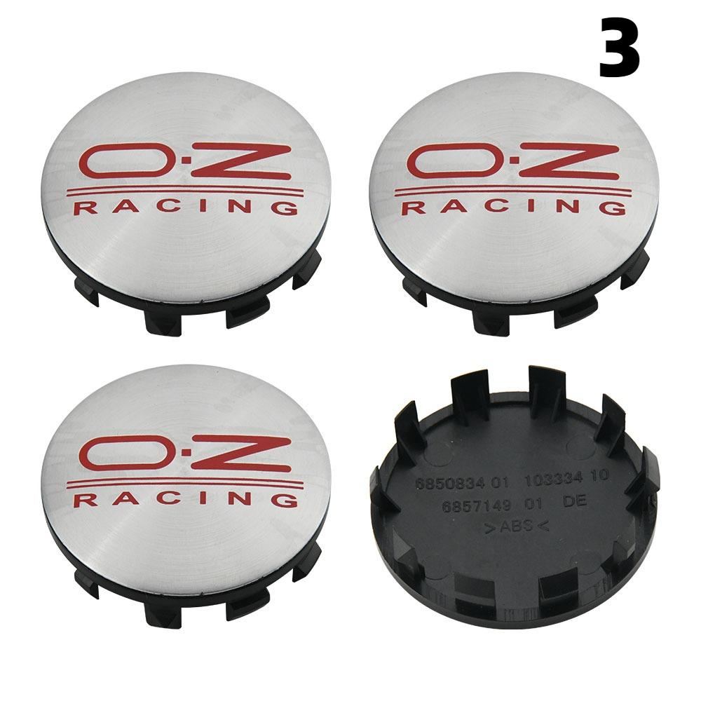 4PCS OD 56MM / ID 53MM Caps On Wheels OZ VOSSEN Emblem Wheel Center Cap Car Logo Wheel Cover Hub Caps Sport Rim Caps