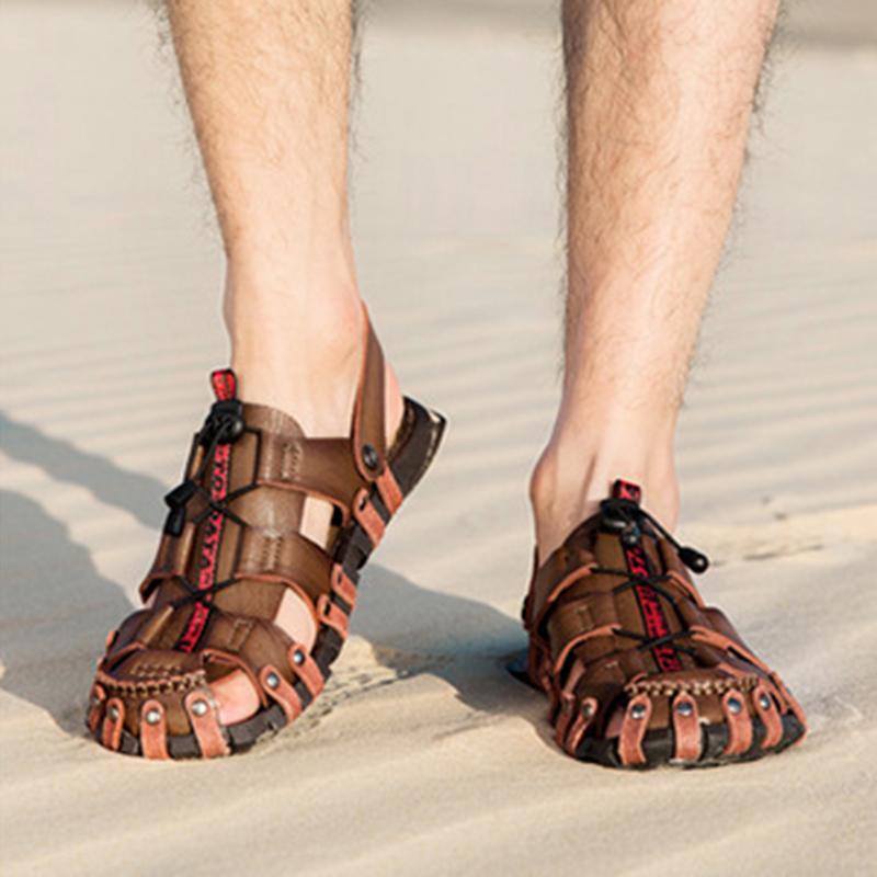 fashion Summer Men Casual Beach Outdoor Hiking Shoe Breathable Fashion Comfortable Non-slip Slippers Mens Leisure Sandals Zapatos Hombre