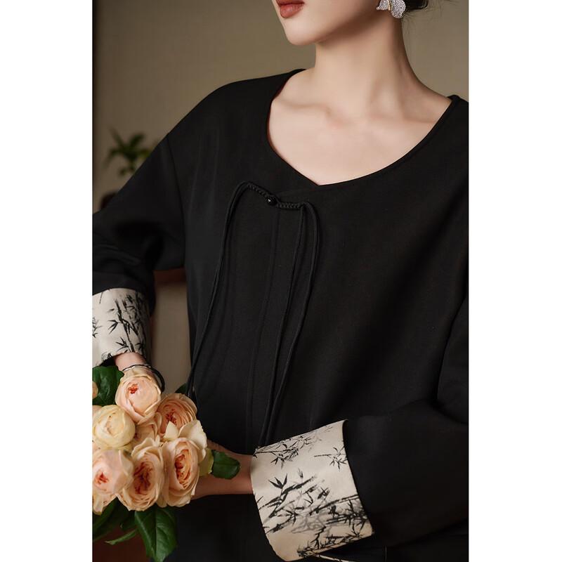 JK&JS Women's New Chinese Style Disc-Button Jacket