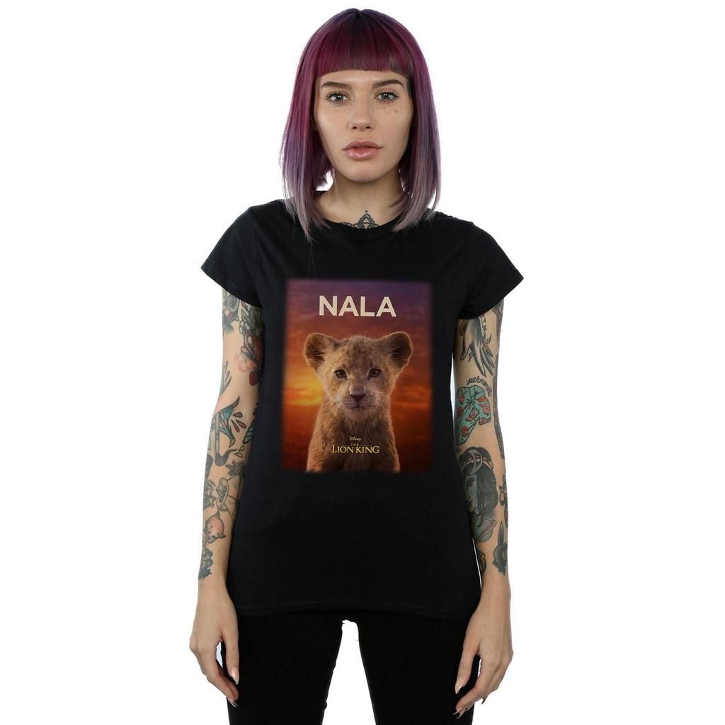 Disney Womens/Ladies The Lion King Movie Baby Nala Poster Cotton T-Shirt
