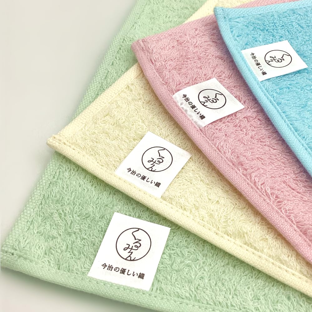 Kyosuke Japanese-made Hand Towel, Imabari-made, 100% Cotton, Approx. 25 x 25 cm, Matcha Green Tea, Roll Cake, Green, Kurumin, Japanese Pattern, Food