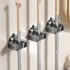 No Need To Drill Suction Cup Suction Mop Wall Hanging Clip Bathroom Perforation-free Mop Clip Broom Mop Hook Fixed Storage