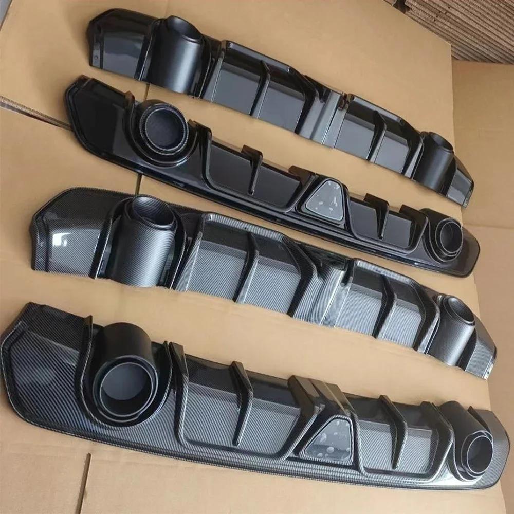 For Nissan Sentra Sylphy 2020 2021 2022 Rear Bumper Lip Diffuser with Led Lamp Exterior Accessories Tuning Auto Parts BodyKits