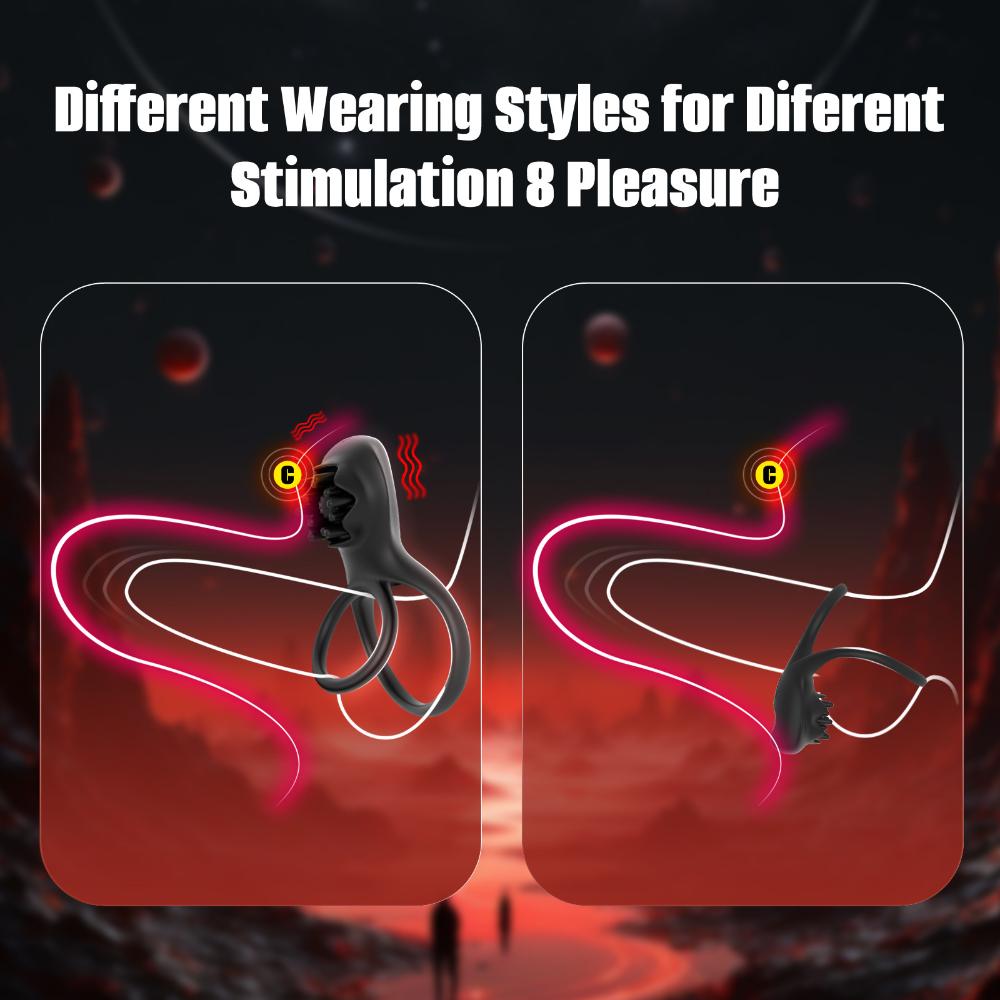 Lock Essence Ring Male Couple Vibrator Delay Remote Control Silicone Ring Sex Toys