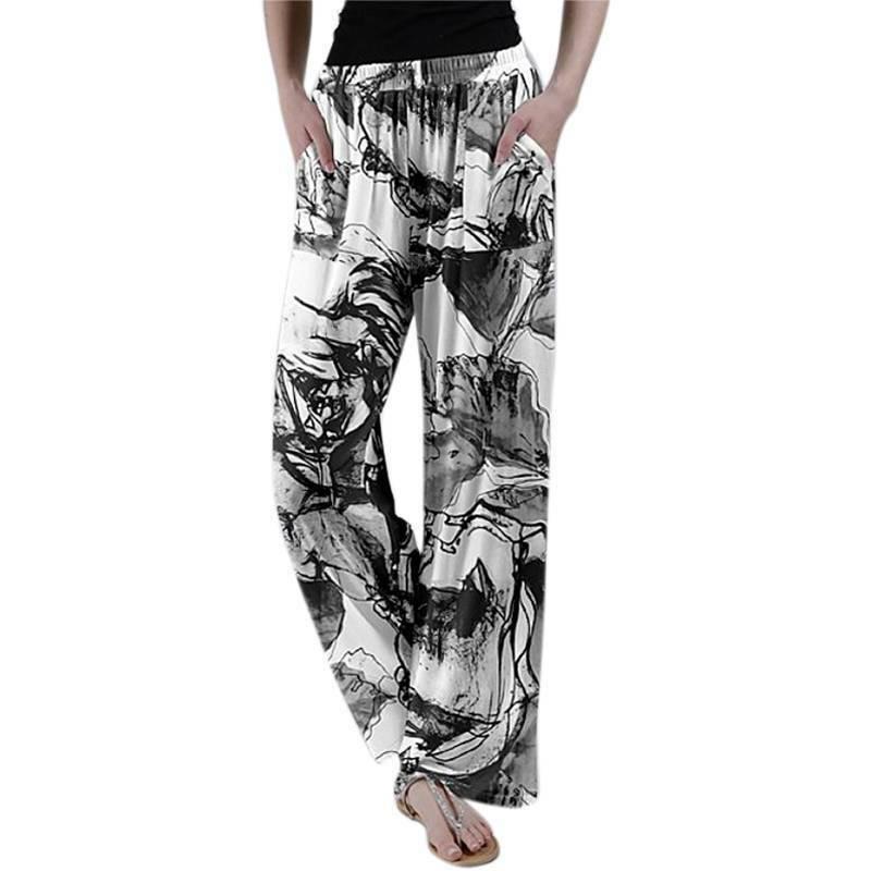 plus size floral pants