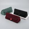 Triangle Folding Glasses Women Case Elegant Sunglasses Case Men Soft Noble Reading Glasses Box Eyewear Cases
