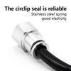Pneumatic Connector 304 Stainless Steel PCF 1/8” 1/4” 3/8” 1/2” BSP Internal Thread Pneumatic Hose Air Pipe Quick Fitting