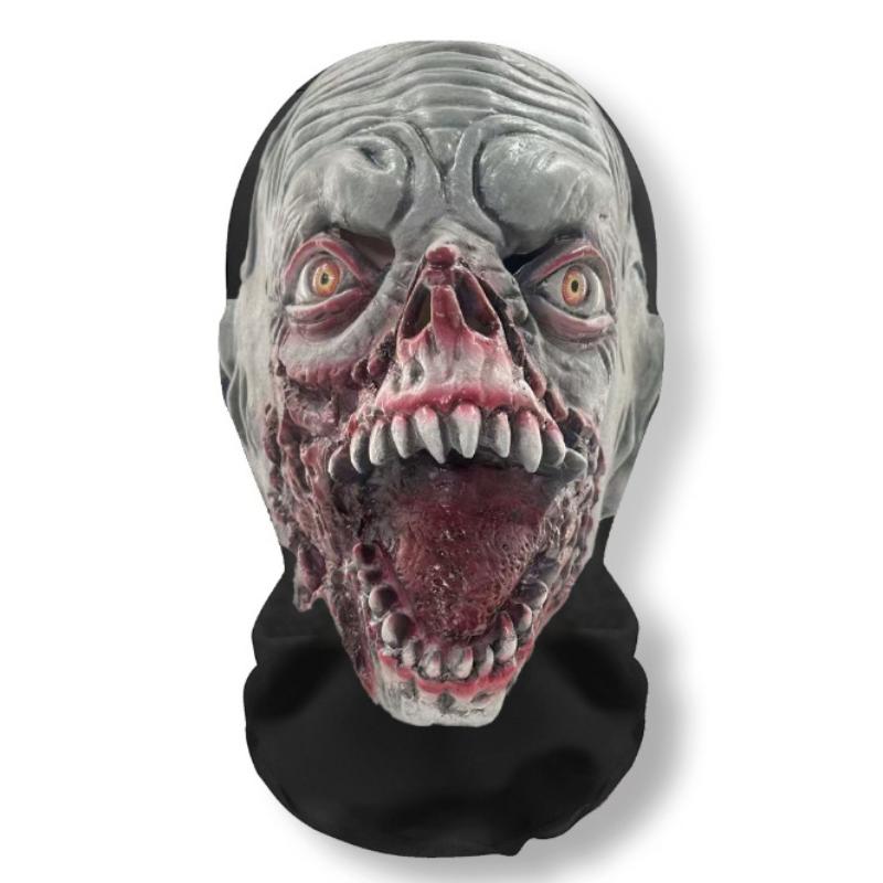 Maska 3D Halloween Duch Twarz Kominiarka Pełnotwarzowa Elastyczna Siateczka Oddychająca Nakrycie Głowy Zombie Impreza Horror Halloween Cosplay Rekwizyty