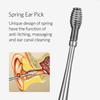 6-Piece Stainless Steel Spiral Ear Pick Set, Ear Cleaning Tool Kit (as shown in picture) Set A with Brush