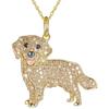 Rhinestone Beagle Pendant Shiba Inu Dog Necklace Jewelry Gift Pet Puppy Necklace  Dog Lovers