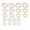 20Pcs Sturdy Brass Hex Nuts Industrial Grade Accessory for Water Pipe Joints Sink Drains Air Conditioning Systems