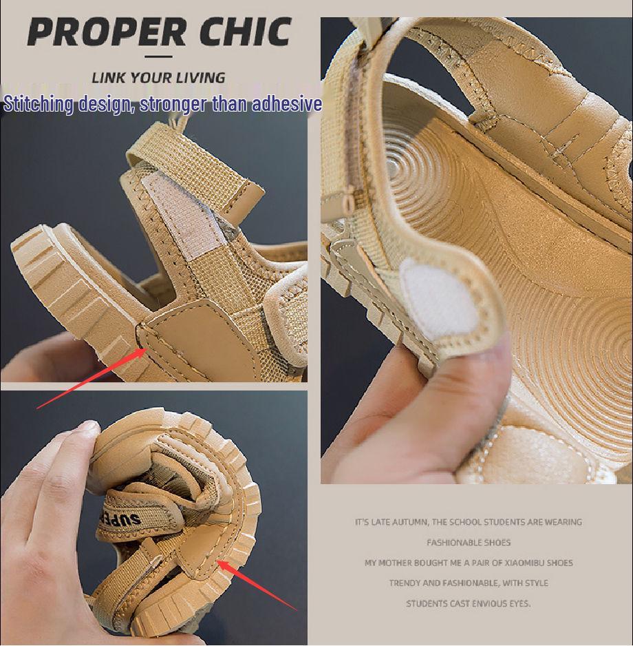 Boys' & Girls' Trendy Closed-Toe Sandals, Non-Slip Toddler & Kids Beach Summer 2025 Collection