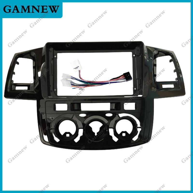 2Din 9 Inch Car Radio For Toyota Fortuner Hilux MT 2007 2008 2012 2014 2015 Multimedia Video Player frame