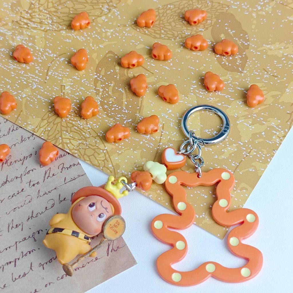 Kleine Acryl-Wolken-Herz-Perlen für DIY-Schmuck und Anhänger