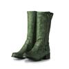 Damenstiefel 2025 Herbst/Winter mittellange Stiefel Damen mattes Leder modische Damenschuhe