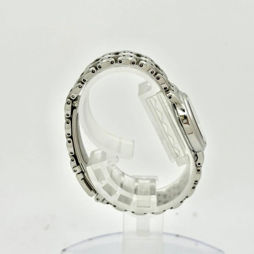 Used [Beautiful/New Battery] SEIKO Ladies Watch Shell Silver 1F21-0M00 8N0183