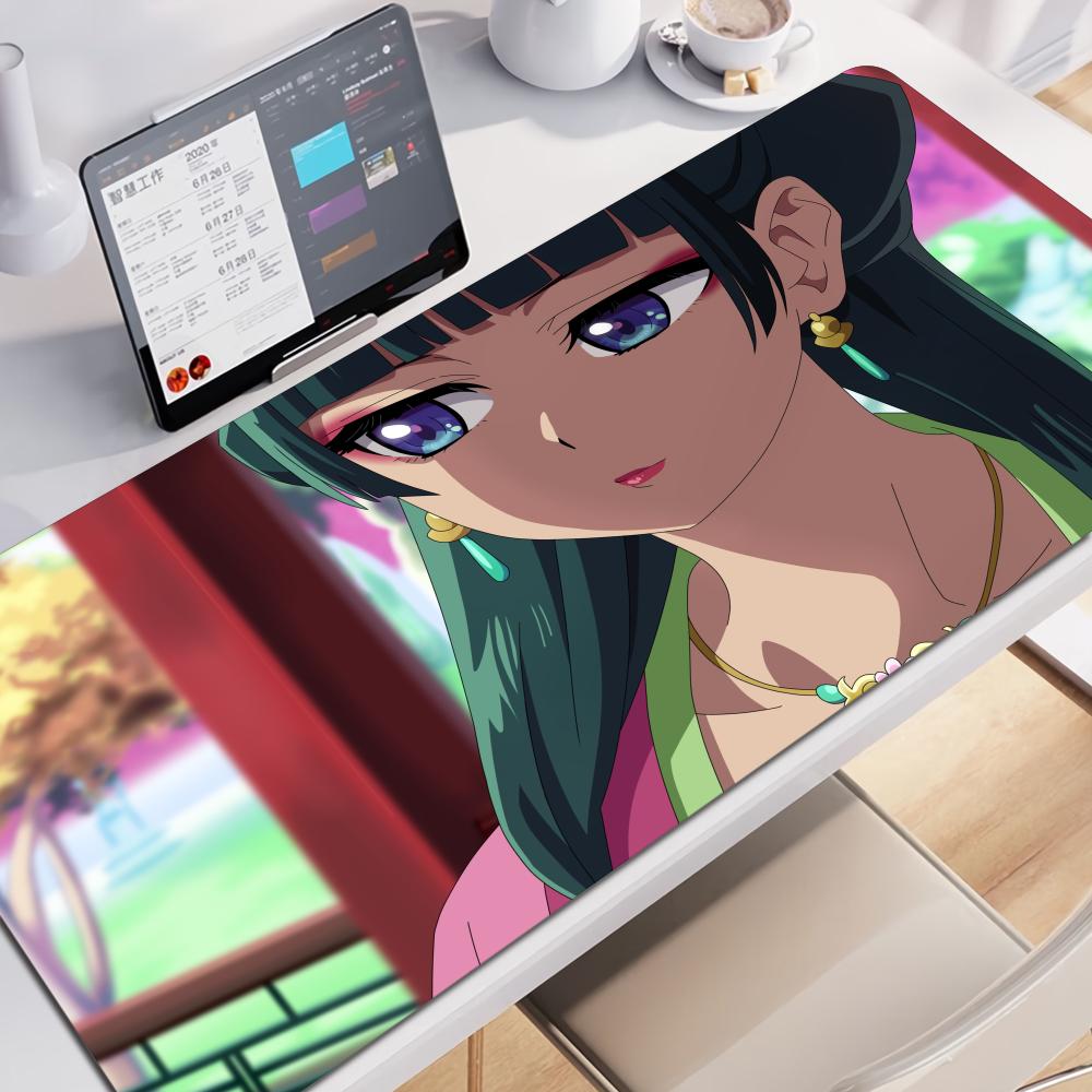 Apothecary Diaries Anime Gamer Computer HD Mauspads XXL Mauspads Natürlicher Gummi Rutschfeste Teppiche XXL Tischmatten Schreibtischzubehör