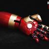 Left And Right Hands Iron Man Armor Wearable Arms Mk42 Gloves Cos Model Toys Led Lighting Decoration Prop Wearing Model Toy Gift