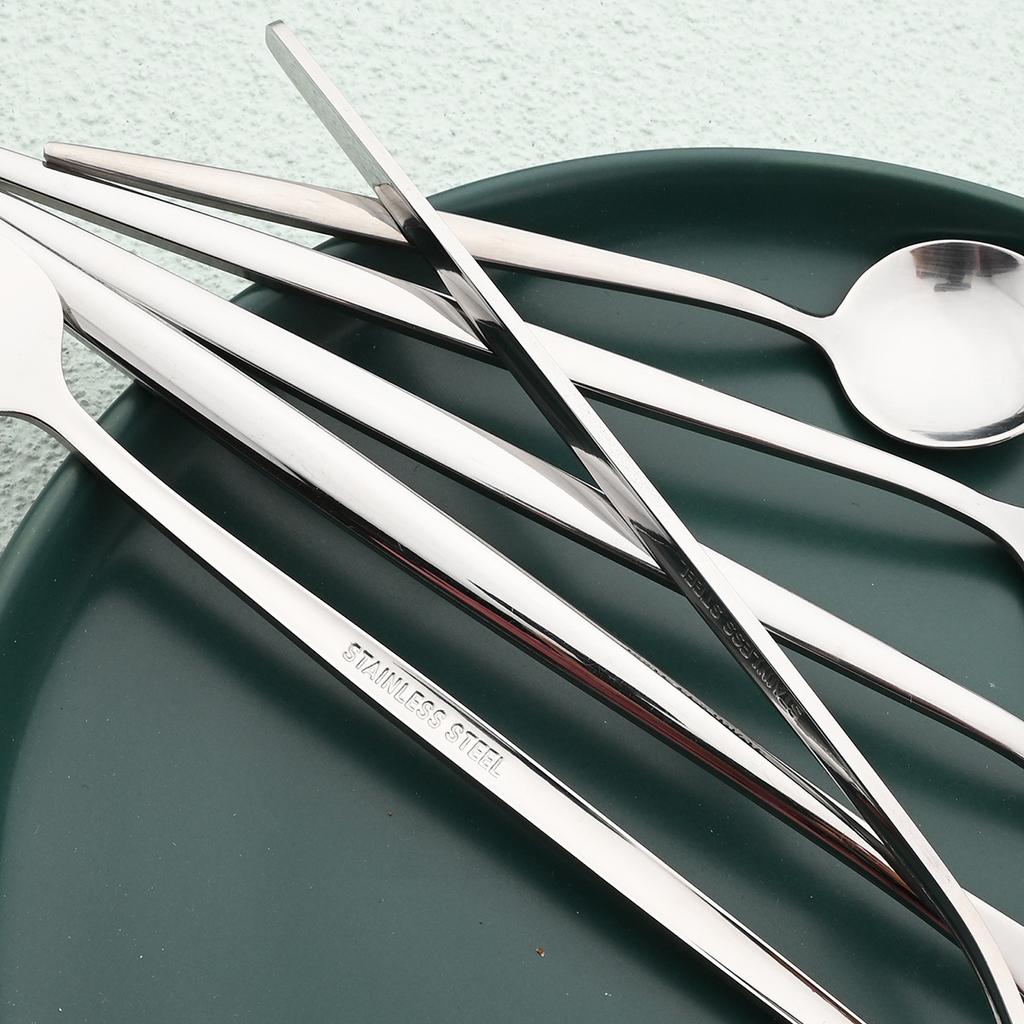 40-Piece Premium Flatware Set - Mirror Finish, - Service for 10, Ideal for Home Kitchen, Restaurant