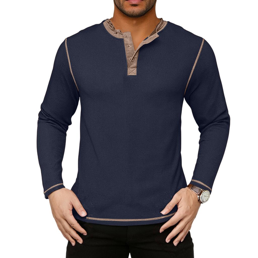 Men's  Leisure  Retro  Waverg  Long  Sleeves  Upper Garment