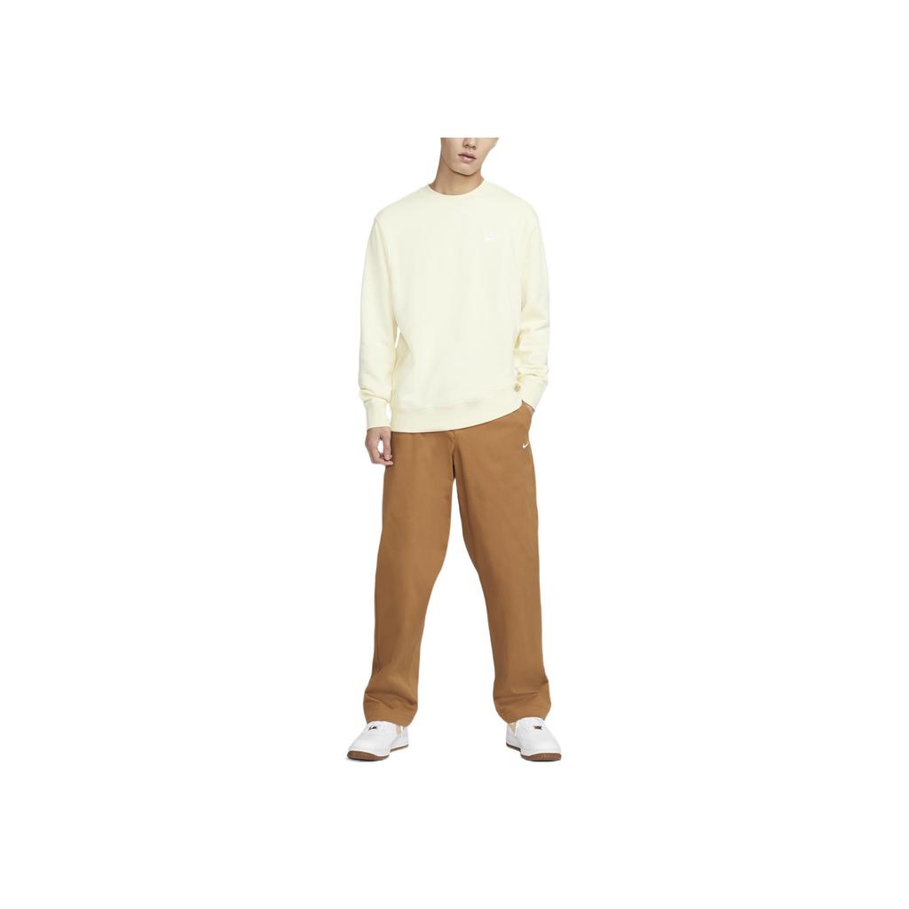 Nike Embroidered Logo Casual Loose Straight Pants Men Bottoms Malt-Brown FD0406-270