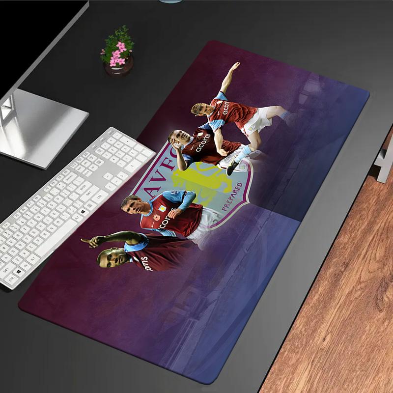 Aston Villa Fc Crest Mouse Pad, Rubber Base, Mouse Pad for Gamers and Office Use, Gaming Desk , Easy To Clean Mat Christmas fan gifts