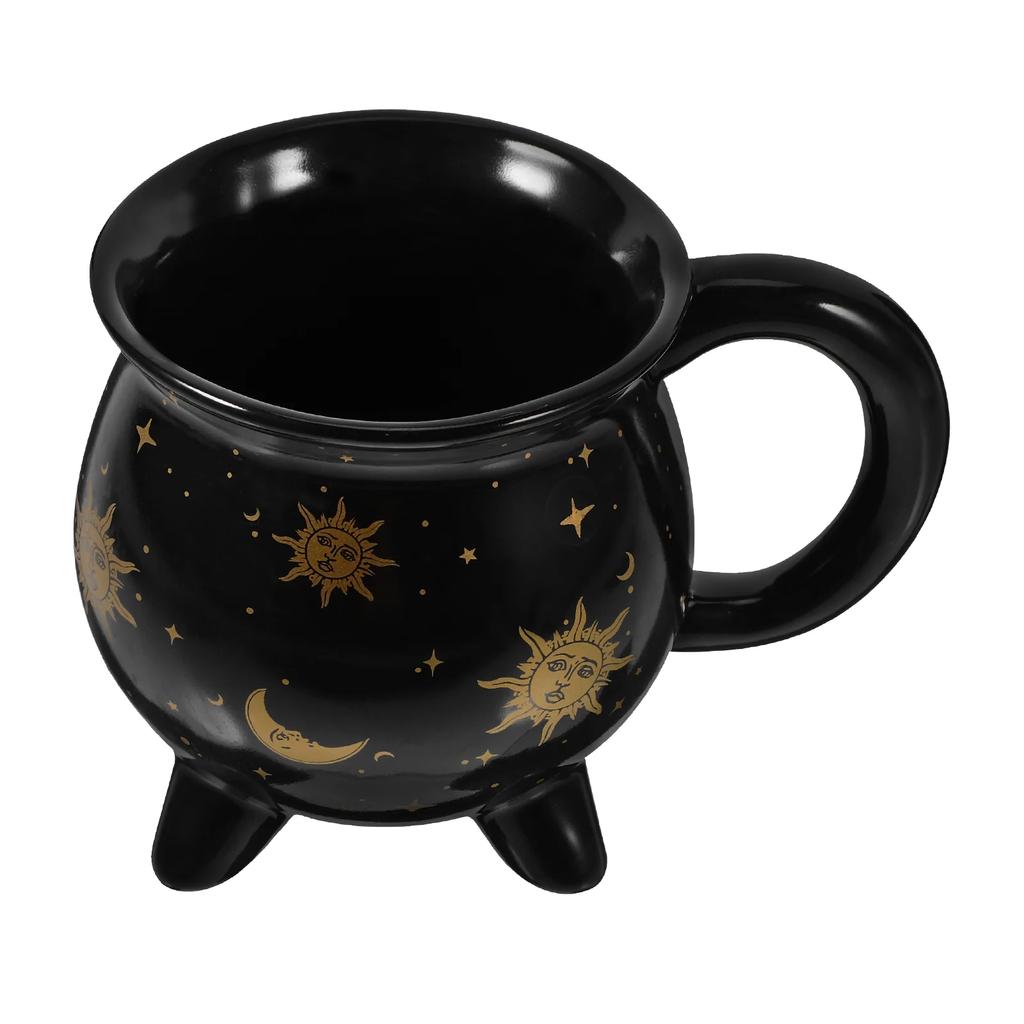 Cauldron Coffee Mug-11.8oz Ceramic Cup for Halloween, Vintage Party Favor&Home Decor-For Halloween Enthusiasts&Home Decor Lovers
