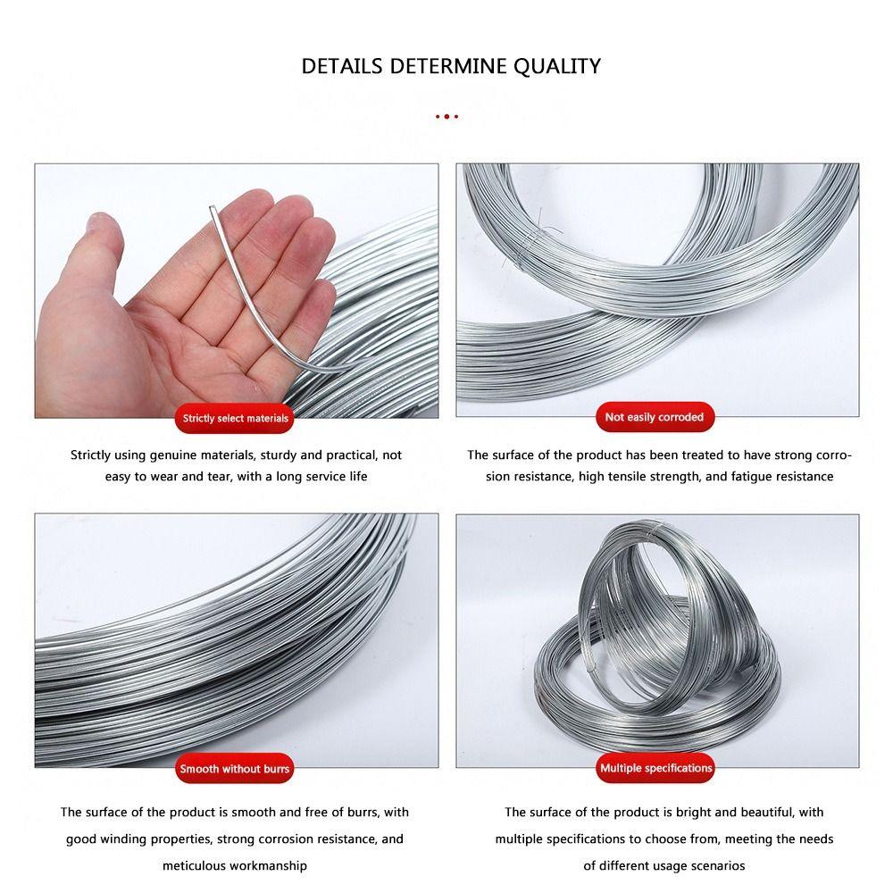 Solid Wire Fine Steel Wire Rope  Steel Wire Galvanized Iron Wire  Crafts DIY Projects