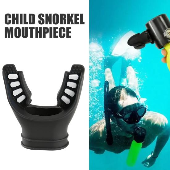 U-shaped Mouthpiece Easy Access Design Universal Caliber Snorkelling Mouthpiece with Cable Ties Snorkel Regulator